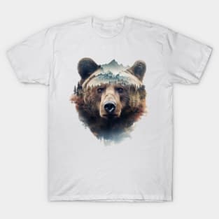 Double Exposure Grizzly T-Shirt